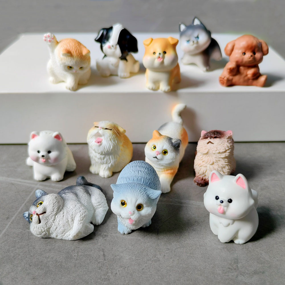 Bonsai Garden Gift - 6 pezzi simpatico gatto cane set