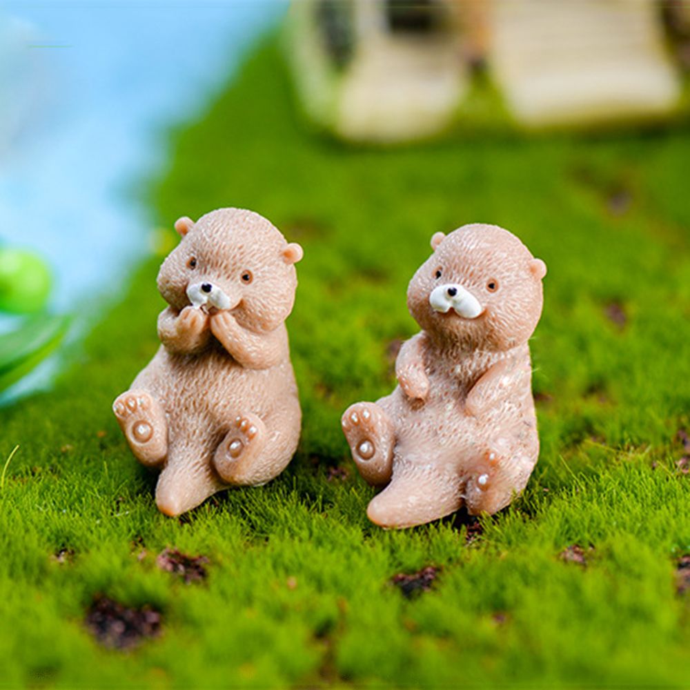 Bonsai Garden Gift - Figurine di Otters Mini Home Decor