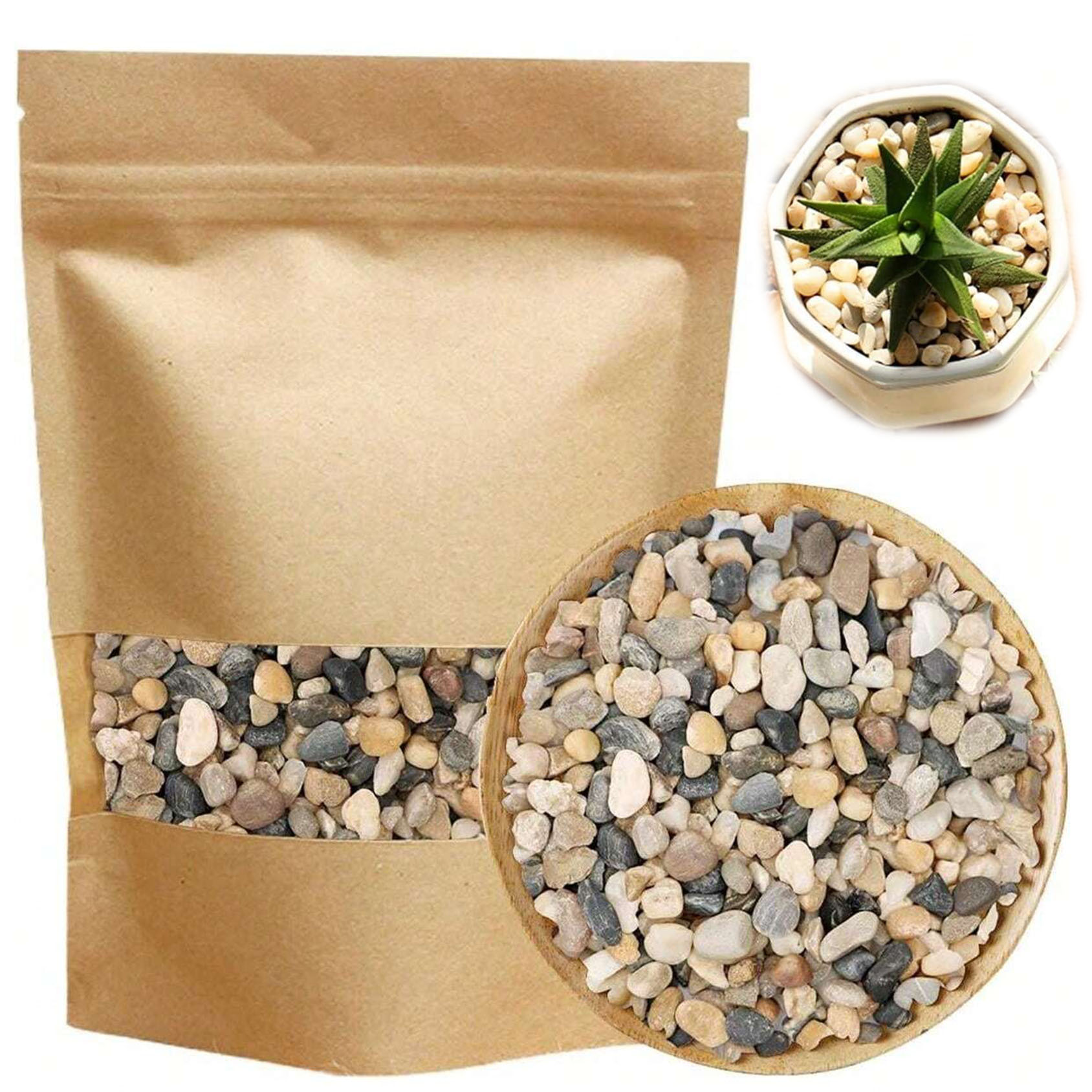 Sphagnum Moss Bag - Pietre di rocce di fiume Ciotole
