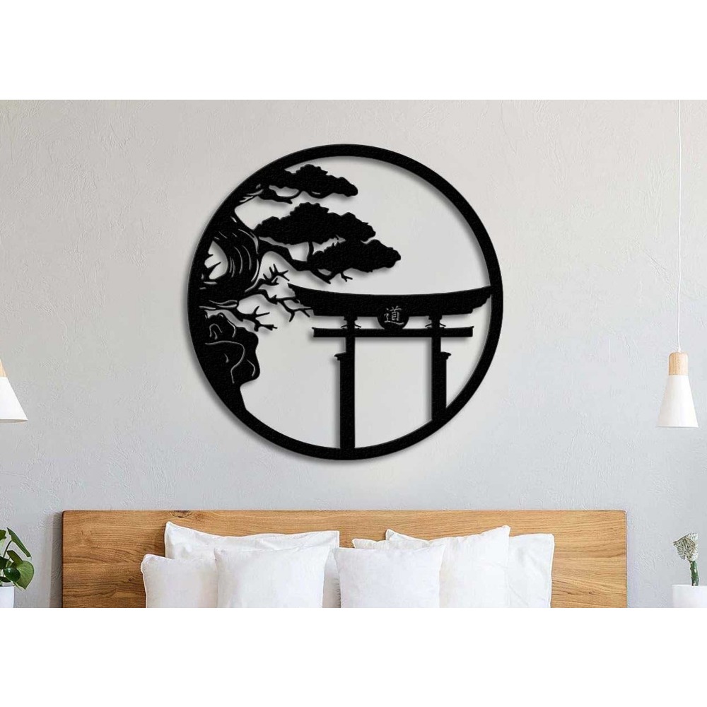 Bonsai Garden Art - Decorazione da Parete in Metallo a
