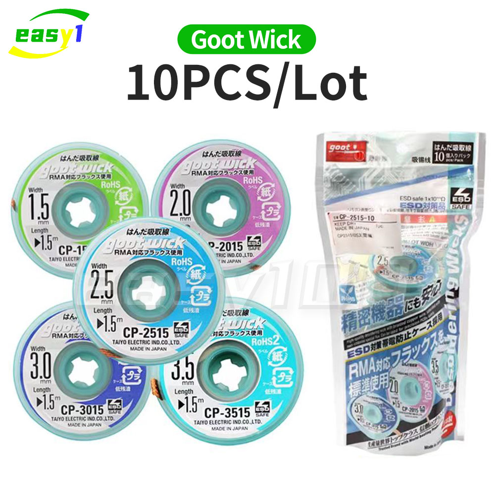Copper Wire Roll - Originale Goot Wick Saldatura Stoppino Intrecciato