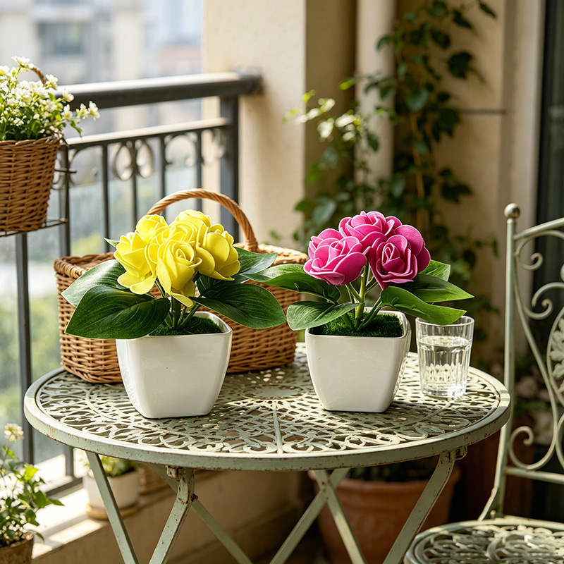 4 pezzi di rose artificiali, s - Bonsai Garden Restaurant recensione e prezzo