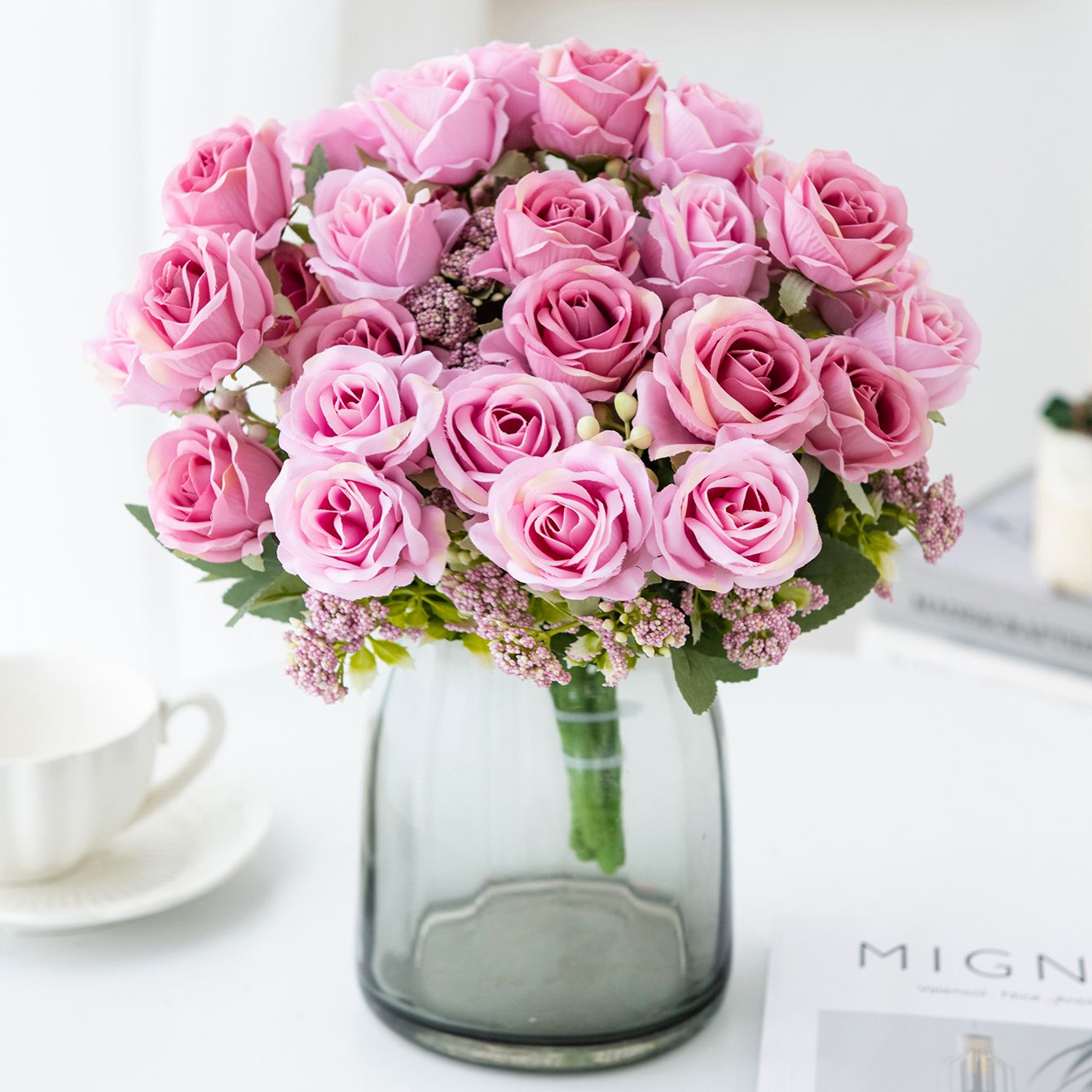 Fiore Artificiale Rosa di Seta - Bonsai Garden Gift recensione e prezzo